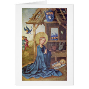 Cartão Nascimento do cristo por Stefan Lochner