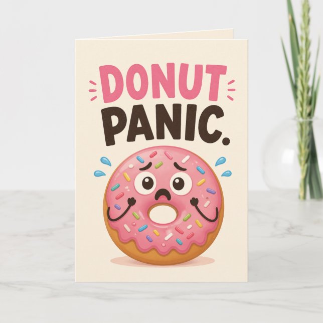 Cartão Nascimento Donut Pânico (Frente)