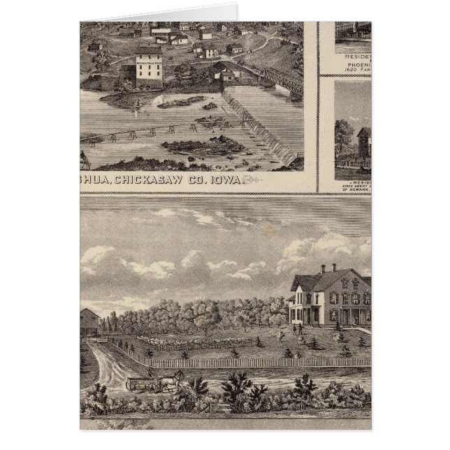 Cartão Nashua fazenda e residência (Frente)