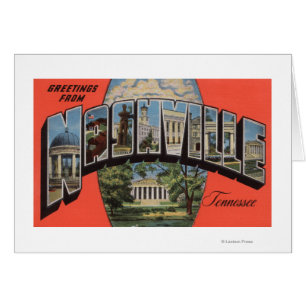 Cartão Nashville, Tennessee - Cenas com Letra Grande 2