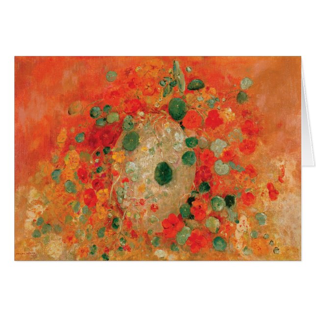 Cartão Nastúrbios por Odilon Redon (Frente Horizontal)