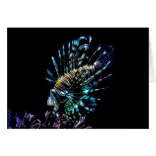 Cartão Natações de Lionfish