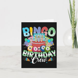 Cartão Natais vintages do Bingo Birthday Crew Bingo Playe