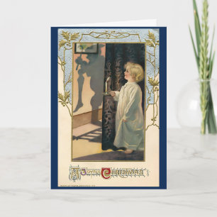 Cartão Natais vintages Feriado Retroativo 1940s