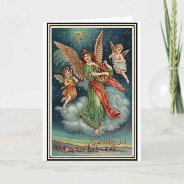 Cartão Natal 1913 Norueguês (Frente)