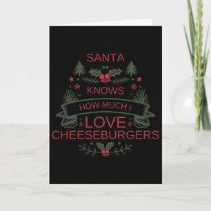 Cartão Natal 2025 Cheeseburgers Mostra Humor Para Comfo
