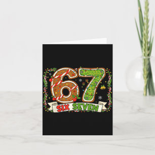 Cartão Natal 67 Xmas Gen Rizzmas 6 7 Papai Noel Brainrot 