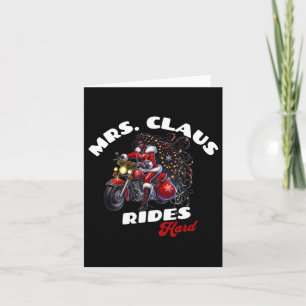 Cartão Natal afro-americano Sra. Claus X-mas
