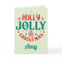 Natal Alegre Holly Jolly Homemem de Biscoito Cute