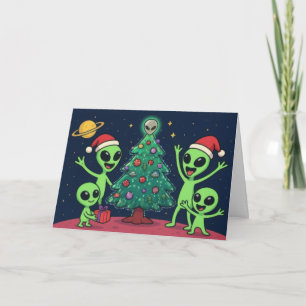 Cartão Natal Alienígena