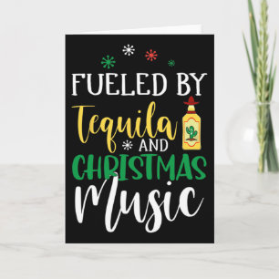 Cartão Natal Alimentado Por Tequila E Música De Natal