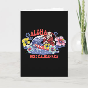 Cartão Natal Aloha Havaiano Mele Kalikimaka Natal