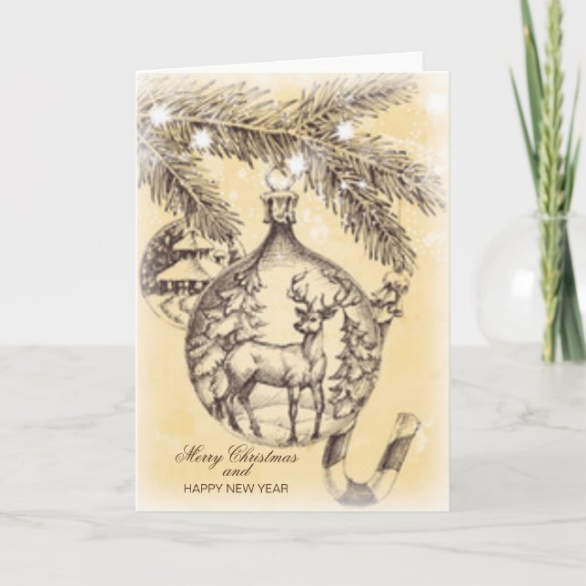 Cartão Natal Antigo Alegre (Frente)