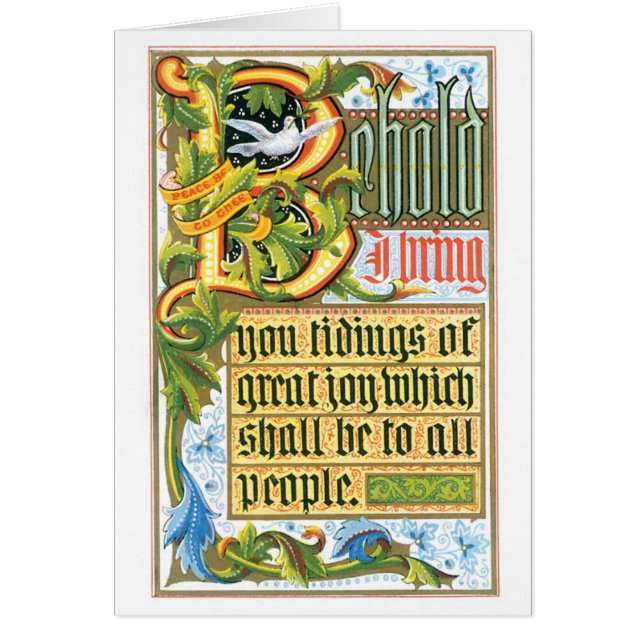 Cartão Natal antigo, antigo tipo (Frente)