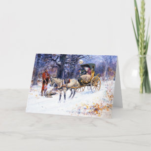 Cartão Natal Antigo na Nova Inglaterra (por Charles Russe