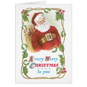 Cartão Natal antigo, Papais noeis