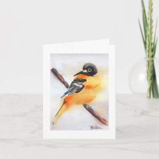 Cartão Natal Aquarela do Robin Bonito