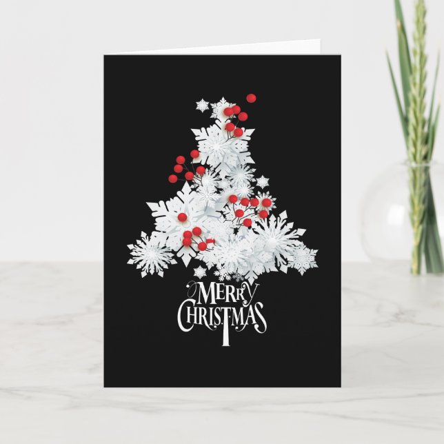 Cartão Natal Branco (Frente)