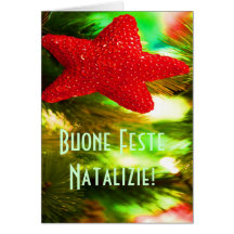 Natal Buone Feste Natalizale Red Star III