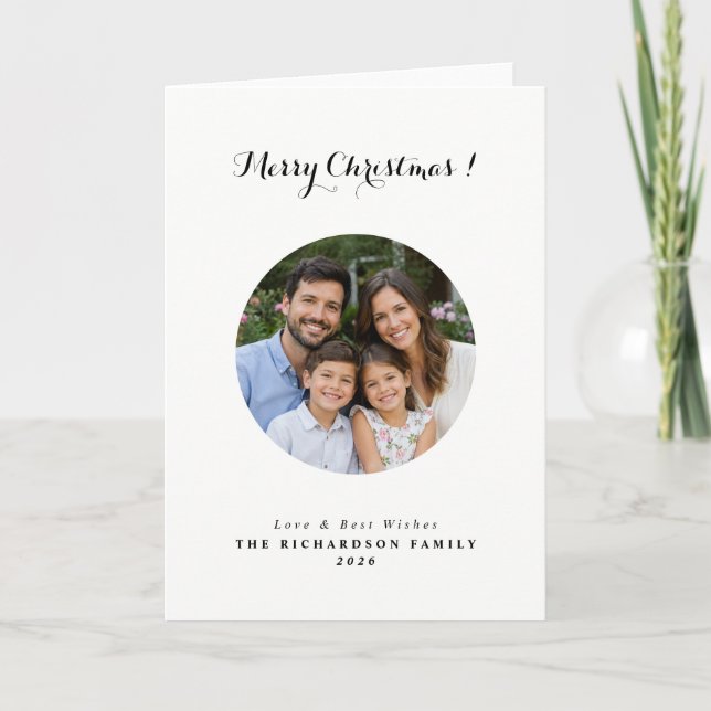 Cartão Natal com foto personalizada (Frente)