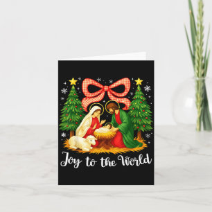 Cartão Natal Cristão Alegria Para O Mundo Coquete Jesu