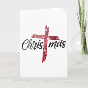 Cartão Natal Cristão Jesus Cruz Fé Religião