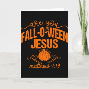 Cartão Natal Cristão Você é Fall O Ween Jesus Reli