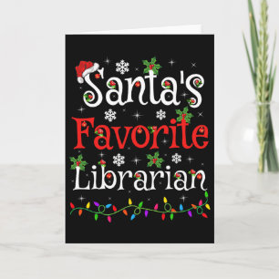 Cartão Natal da Bibliotecária Xmas O Natal da Bibliotecár