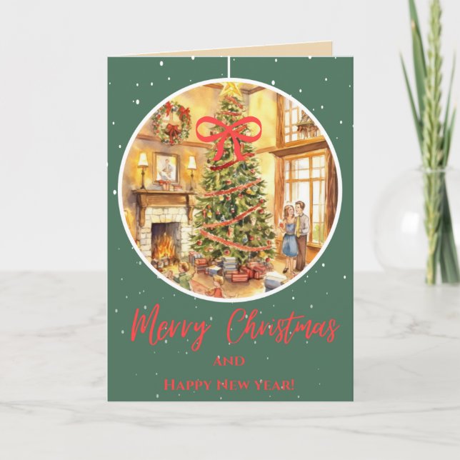 Cartão Natal da família (Frente)