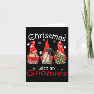 Cartão Natal Da Família Gnomo Para Mulheres Homens - Gnom
