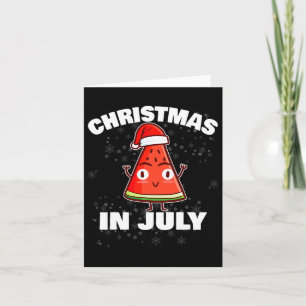 Cartão Natal Da Melancia Em Julho, Árvore De Natal Verão