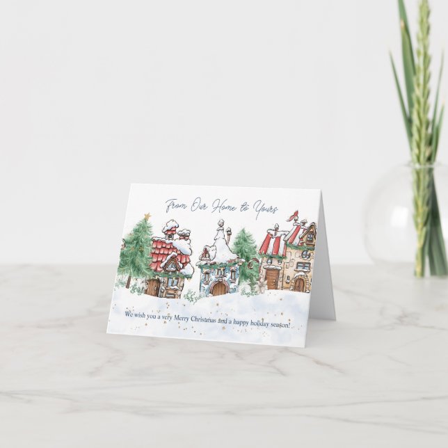 Cartão Natal Da Nossa Casa Para A Sua (Frente)