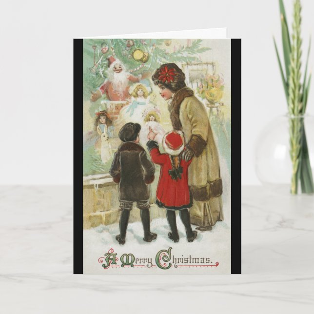 Cartão Natal de 1912, Compra da janela (Frente)