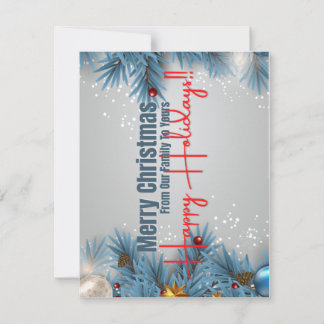 Cartão Natal de 5,5" x 4,25"