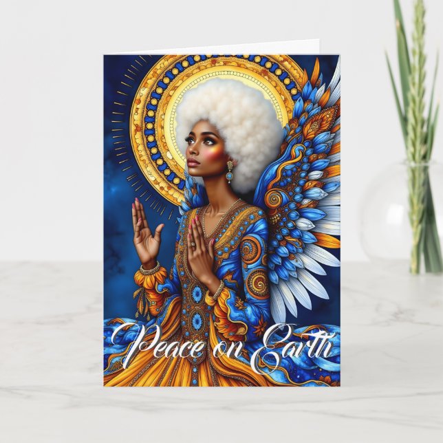 Cartão Natal de Anjo (Frente)