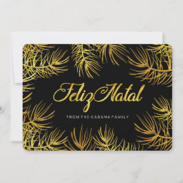 Cartão natal de Feliz