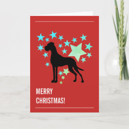 Cartão Natal de great dane