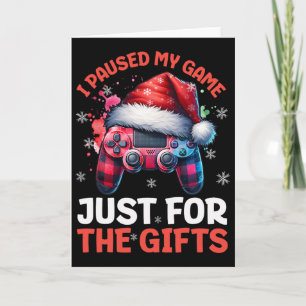 Cartão Natal de Jogos para Gamer Natal Videogames Meninos