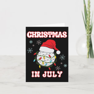 Cartão Natal De Julho Fã De Golfe Xmas Summer Women K
