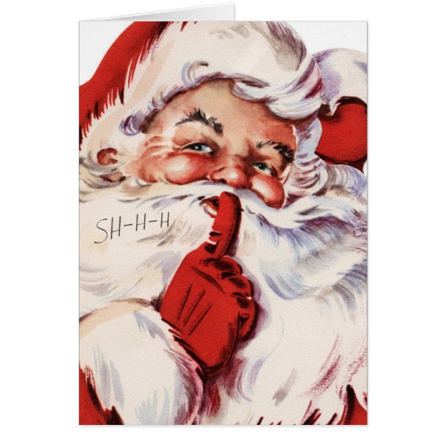 Cartão Natal de Papais noeis (Frente)