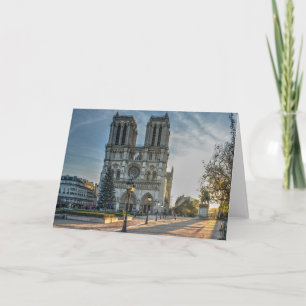 Cartão Natal de Paris da catedral de Notre Dame