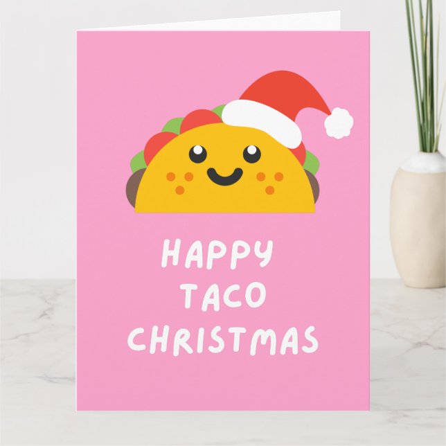 CARTÃO NATAL DE TACO FELIZ (Frente)