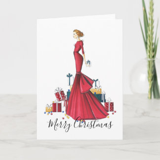 Cartão Natal Desenhado pela Moda "Um Conto de Natal"