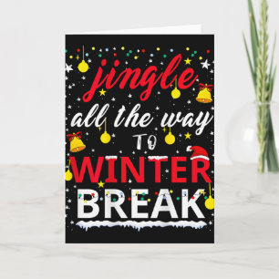 Cartão Natal Divertido Professor Jingle All The Way Para