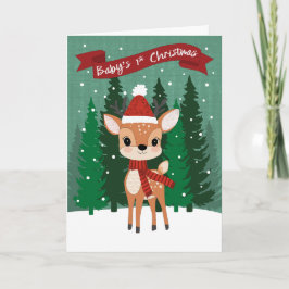 Cartão Natal do Bebê 1º Natal