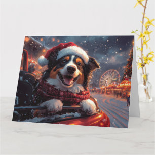 Cartão Natal do Cachorro Kelpie Australiano