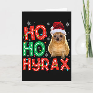 Cartão Natal do Hyrax Natal Divertido Fofo do Hyrax de Pi
