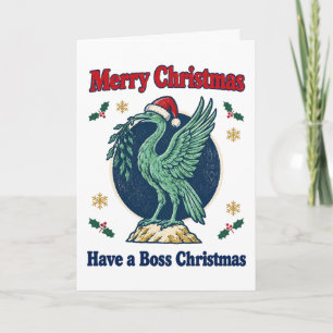 Cartão Natal do Liverpool Liver Bird Scouse Chefe