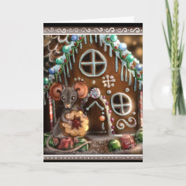 Cartão Natal do Rato de Pão-de-Genga