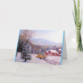 Cartão Natal dos Caminhões Antigos